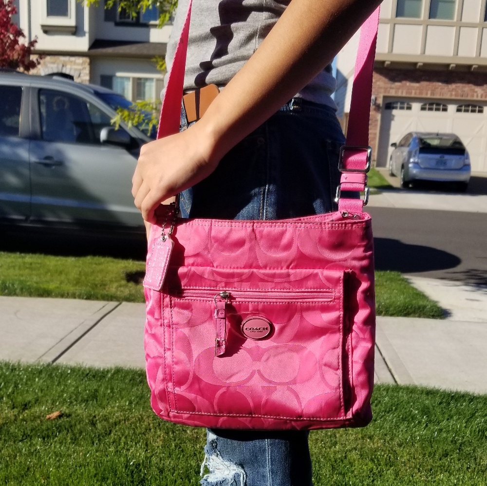 Pink Coach Crossbody- Freshly Washed